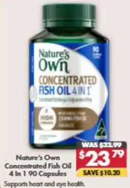 Pharmacy4Less Nature's Own Concentrated Fish Oil 4 In 1 offer