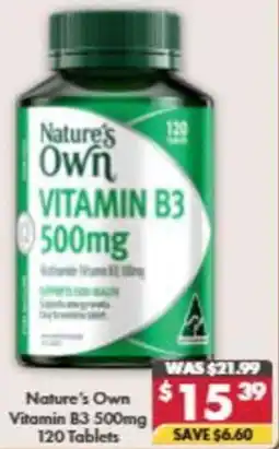 Pharmacy4Less Nature's Own VITAMIN B3 offer