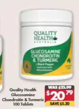 Pharmacy4Less Quality Health Glucosamine Chondroitin & Turmeric offer