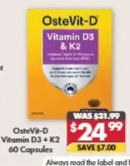 Pharmacy4Less OsteVit-D Vitamin D3 + K2 offer