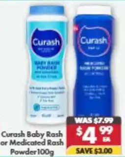 Pharmacy4Less Curash Baby Rash or Medicated Rash Powder offer