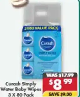 Pharmacy4Less Curash Simply Water Baby Wipes offer