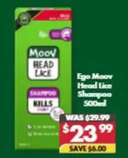 Pharmacy4Less Ego Moov Head Lice Shampoo offer