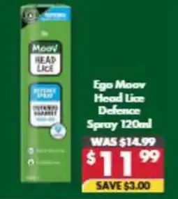 Pharmacy4Less Ego Moov Head Lice Defence Spray offer