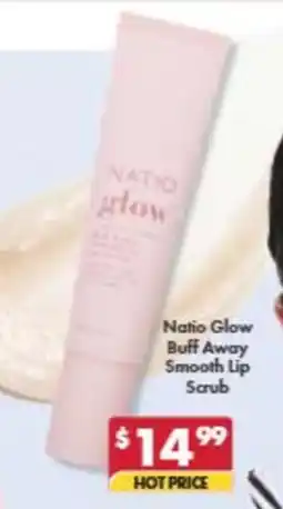 Pharmacy4Less Natio Glow Buff Away Smooth Lip Scrub offer