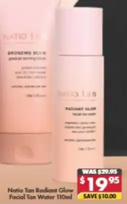 Pharmacy4Less Natio Tan Radiant Glow Facial Tan Water offer