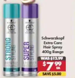 Pharmacy4Less Schwarzkopf Extra Care Hair Spray offer