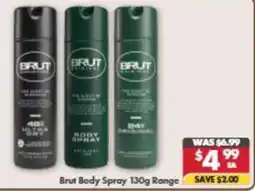 Pharmacy4Less Brut Body Spray Range offer