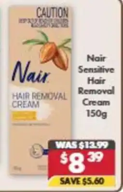 Pharmacy4Less Nair Sensitive Hair Removal Cream offer