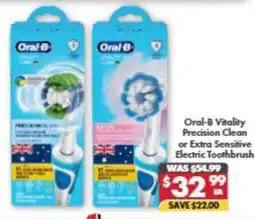 Pharmacy4Less Oral-B Vitality Precision Clean or Extra Sensitive Electric Toothbrush offer