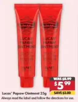 Pharmacy4Less Lucas' Papaw Ointment offer