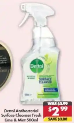 Pharmacy4Less Dettol Antibacterial Surface Cleanser Fresh Lime & Mint offer