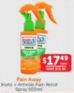 WHOLELIFE catalogue Pain Away Forte Arthritis Pain Relief Spray offer