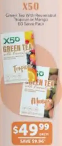 WHOLELIFE catalogue X50 Green Tea offer