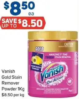 Foodland Vanish Gold Stain Remover Powder offer