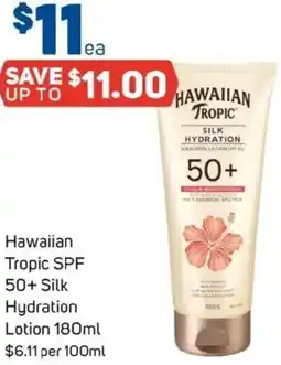 Foodland Hawaiian Tropic SPF 50+ Silk Hydration Lotion offer