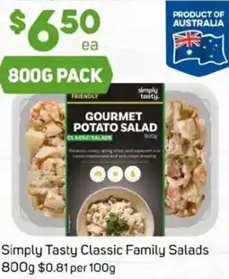 Foodland Simply Tasty Classic Family Salads offer