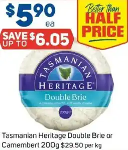 Foodland Tasmanian Heritage Double Brie or Camembert offer