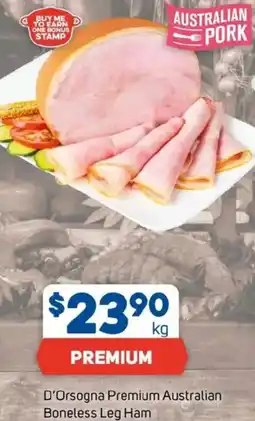 Foodland D'Orsogna Premium Australian Boneless Leg Ham offer