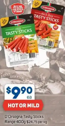 Foodland D'Orsogna Tasty Sticks Range offer
