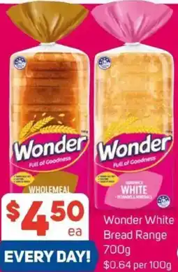 Foodland Wonder White Bread Range offer