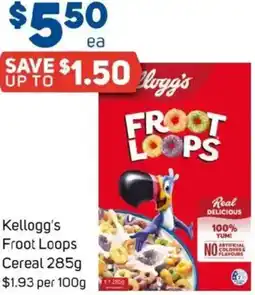 Foodland Kellogg's Froot Loops Cereal offer
