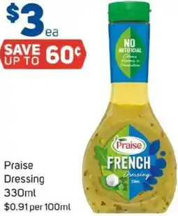 Foodland Praise Dressing offer