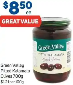Foodland Green Valley Pitted Kalamata Olives offer