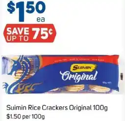 Foodland Suimin Rice Crackers Original offer