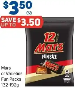 Foodland Mars or Varieties Fun Packs offer