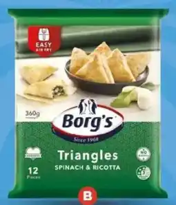 Foodland Borg's Triangles offer