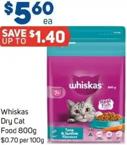 Foodland Whiskas Dry Cat Food offer