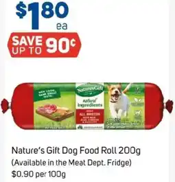 Foodland Nature's Gift Dog Food Roll offer