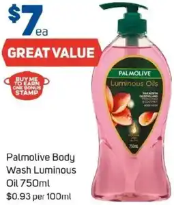 Foodland Palmolive Body Wash Luminous Oil offer