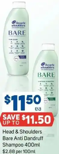 Foodland Head & Shoulders Bare Anti Dandruff Shampoo offer