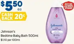 Foodland Johnson's Bedtime Baby Bath offer