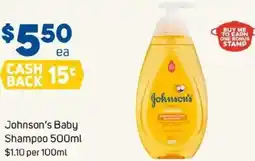 Foodland Johnson's Baby Shampoo offer