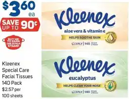 Foodland Kleenex Special Care Facial Tissues offer