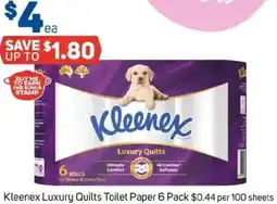 Foodland Kleenex Luxury Quilts Toilet Paper offer