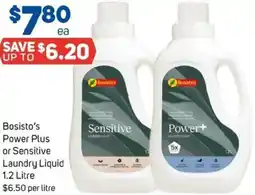 Foodland Bosisto's Power Plus or Sensitive Laundry Liquid offer