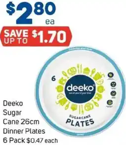 Foodland Deeko Sugar Cane Dinner Plates offer