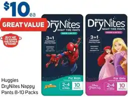 Foodland Huggies DryNites Nappy Pants offer