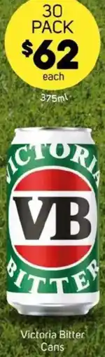 Foodland Victoria Bitter Cans offer