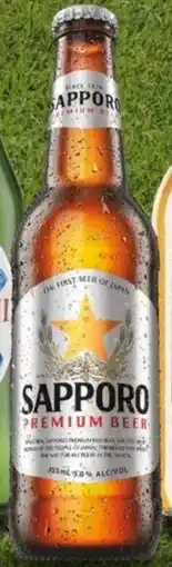 Foodland Sapporo Beer Bottles offer