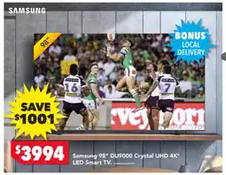 Harvey Norman Samsung 98" Crystal UHD 4K LED Smart TV offer