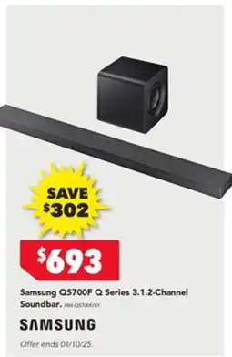 Harvey Norman Samsung Q Series 3.1.2-Channel Soundbar offer