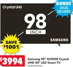 Harvey Norman Samsung 98 Crystal UHD 4K LED Smart TV offer