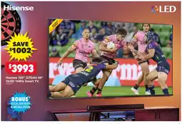 Harvey Norman Hisense 100" 4K QLED 144Hz Smart TV offer