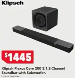 Harvey Norman Klipsch Flexus Core 200 3.1.2-Channel Soundbar with Subwoofer offer