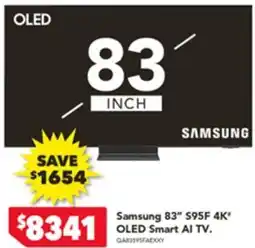 Harvey Norman Samsung 83" S95F 4K OLED Smart Al TV offer